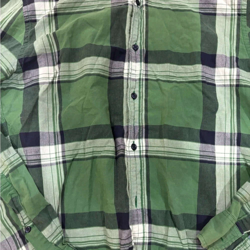 J.Crew Green Plaid Men's Shirt